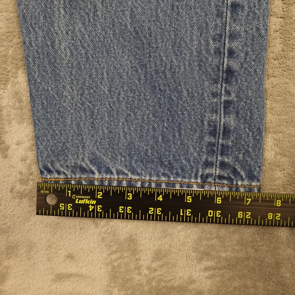 Levi's jeans 501 Original Fit straight men's 33x32 stonewash blue‎ denim red tab